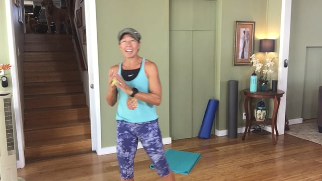 Let's Move! Rest and Rejuvenation.All you need is a tennis ball (or something similar). 