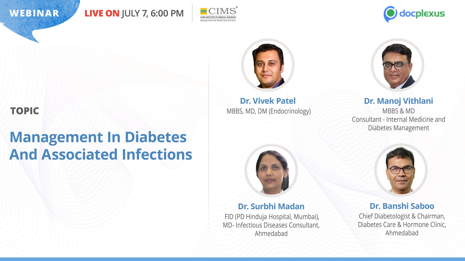 Management in Diabetes and Associated Infections