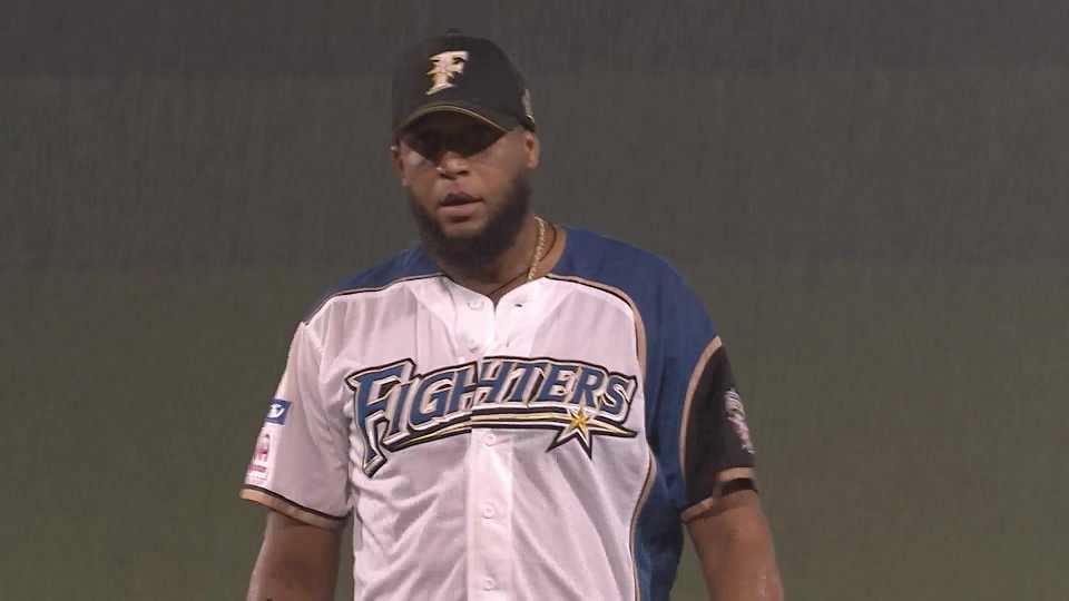 【8回表】 ファイターズ・B.ロドリゲス 悪天候の中、相手打線を3者凡退に打ち取る!! 2021/7/7 F-L