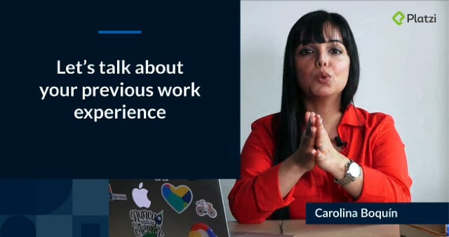 14 Talk to me about your past work experiences on Vimeo