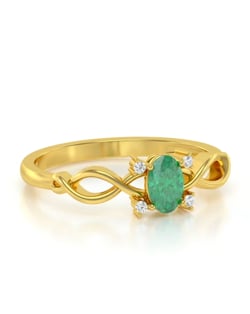 Video: Gold Aquamarine Diamonds Ring