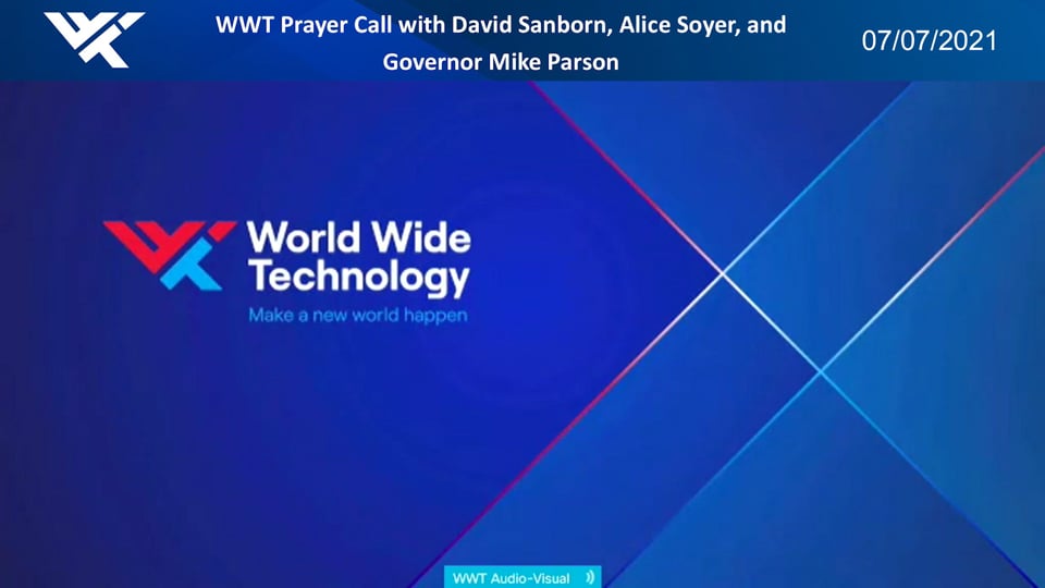 Prayer Call, July 7, 2021 - With David Sanborn, Alice Soyer and Governor Mike Parson