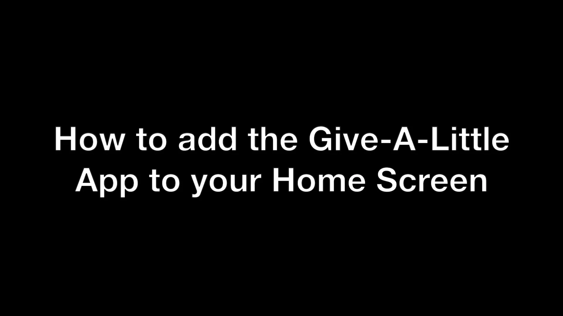 how-to-add-the-give-a-little-app-to-the-home-screen-on-vimeo