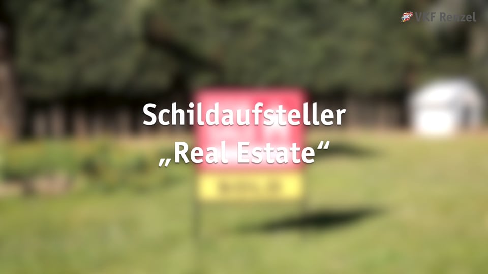 15-0294-1 Schildaufsteller „Real Estate“