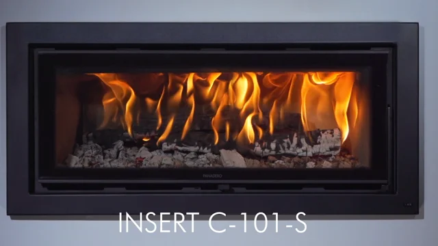 Chimenea de leña panorámica Fireplace 101-s - Monomat Materiales