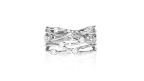 25 ct. t.w. Diamond Highway Ring in Sterling Silver