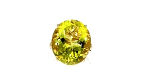 20.00 Carat Lemon Quartz Ring in 14kt Yellow Gold