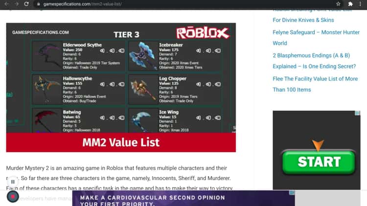 Browse Newest, Roblox Flee the Facility Items & Values