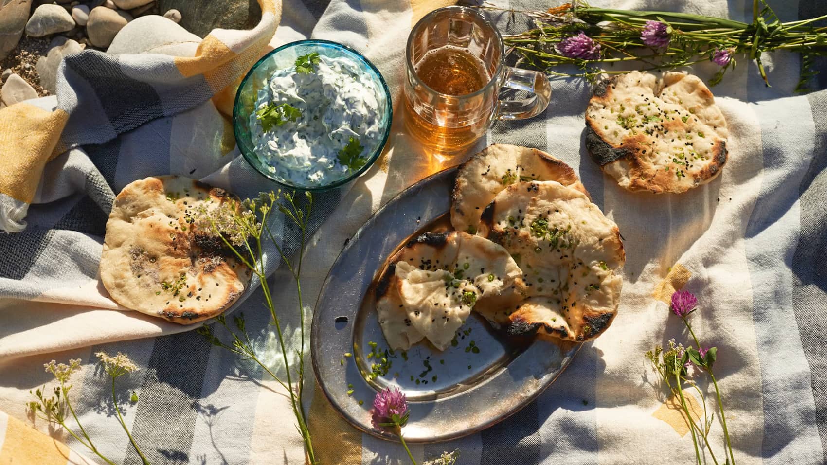 rezept naan brot in der glut gegrillt sz magazin