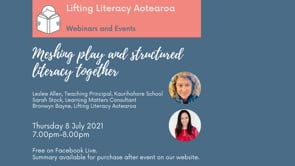 Webinar: Meshing play and structured literacy together