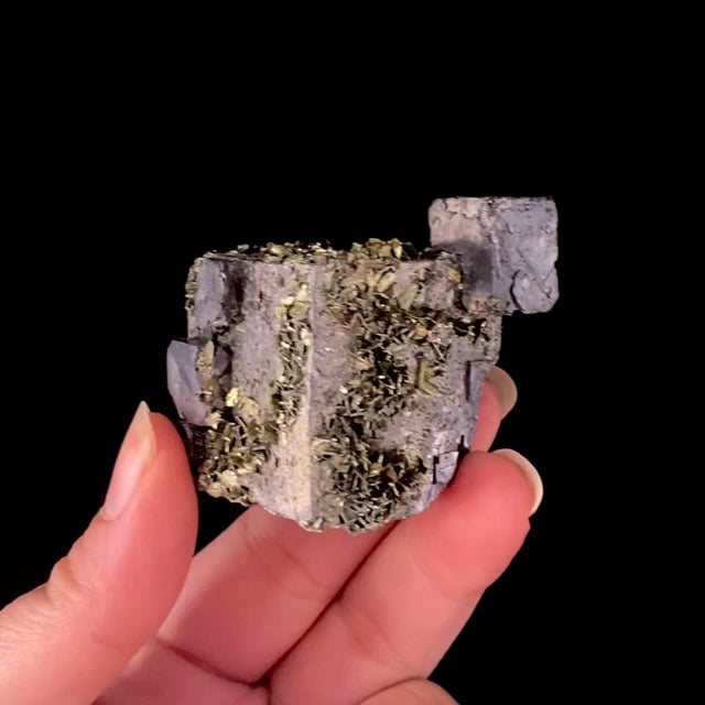 Galena with Marcasite and Chalcopyrite