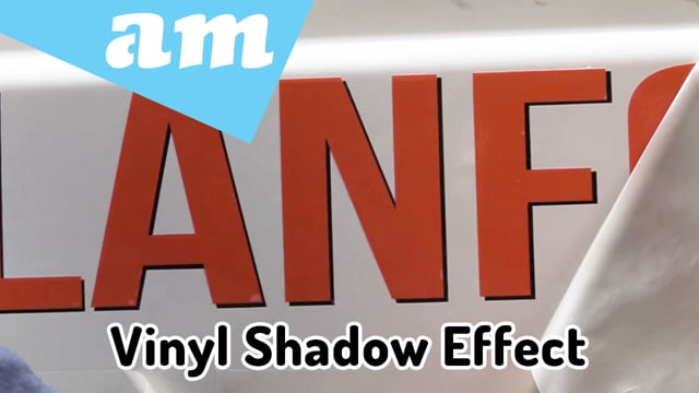 Create Shadow Effect by Two Colours of Vinyl Overlap Each Other Tips and Tricks Demonstrated