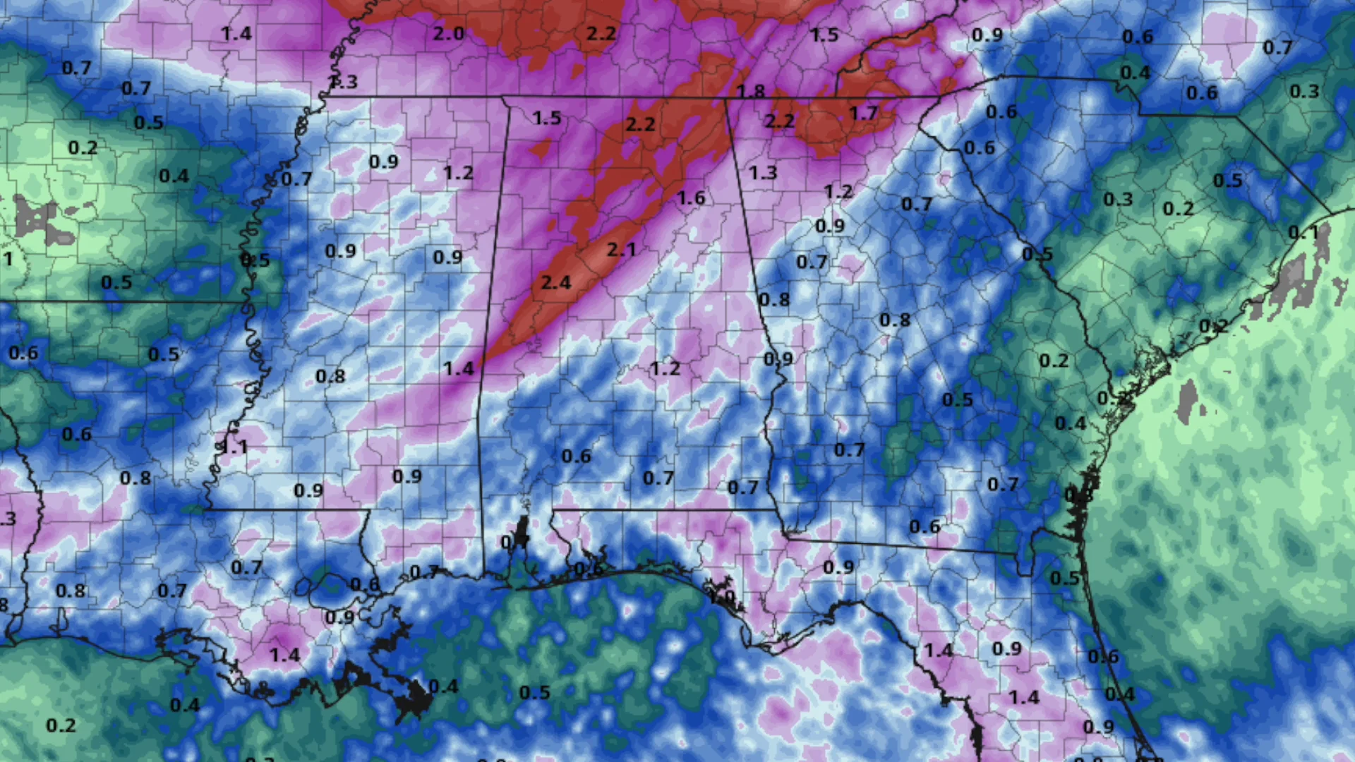 James Spann forecasts showers, storms for many in Alabama on Vimeo
