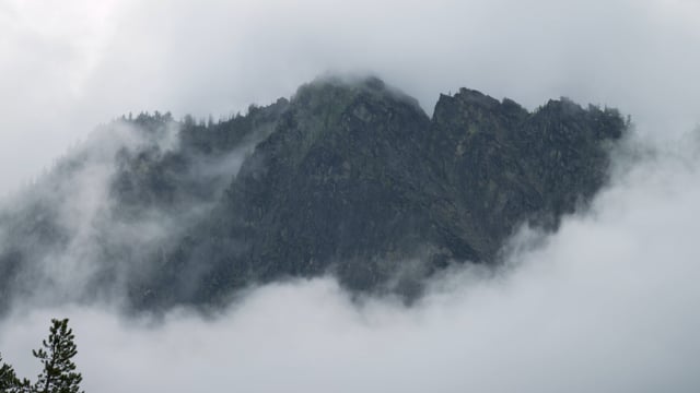 Fascinating Mountains in Fog - 4K Nature Soundscape Video