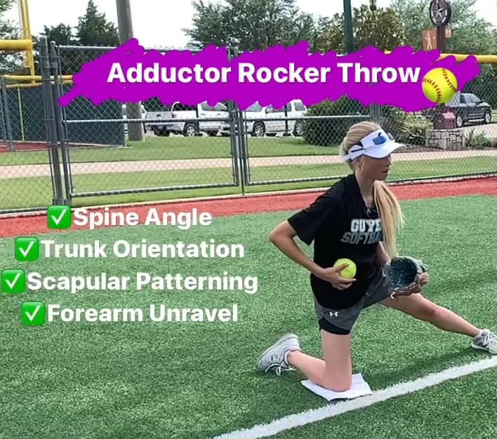 Softball Throwing Adductor Rocker Throws High Level Throwing® on Vimeo