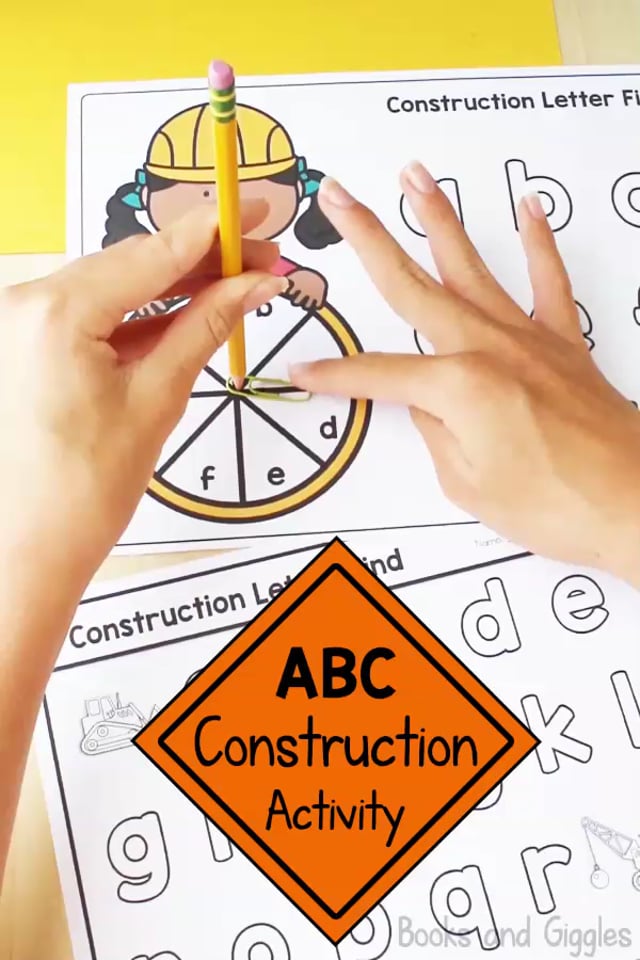Construction Alphabet Activity {Free Printable}
