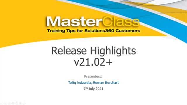 21.02 Webinar: Highlights