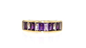 2.00 ct. t.w. Amethyst Ring in 18kt Gold Over Sterling