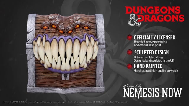 Dungeons & Dragons Mimic Dice Box | Nemesis Now