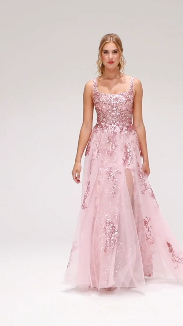 Morilee Floral Lace Prom Dress 99117 Pink Bouquet – Unique