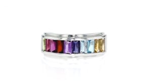 1.70 ct. t.w. Multi-Gemstone Ring in Sterling Silver