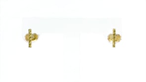14kt Yellow Gold Bar Earrings