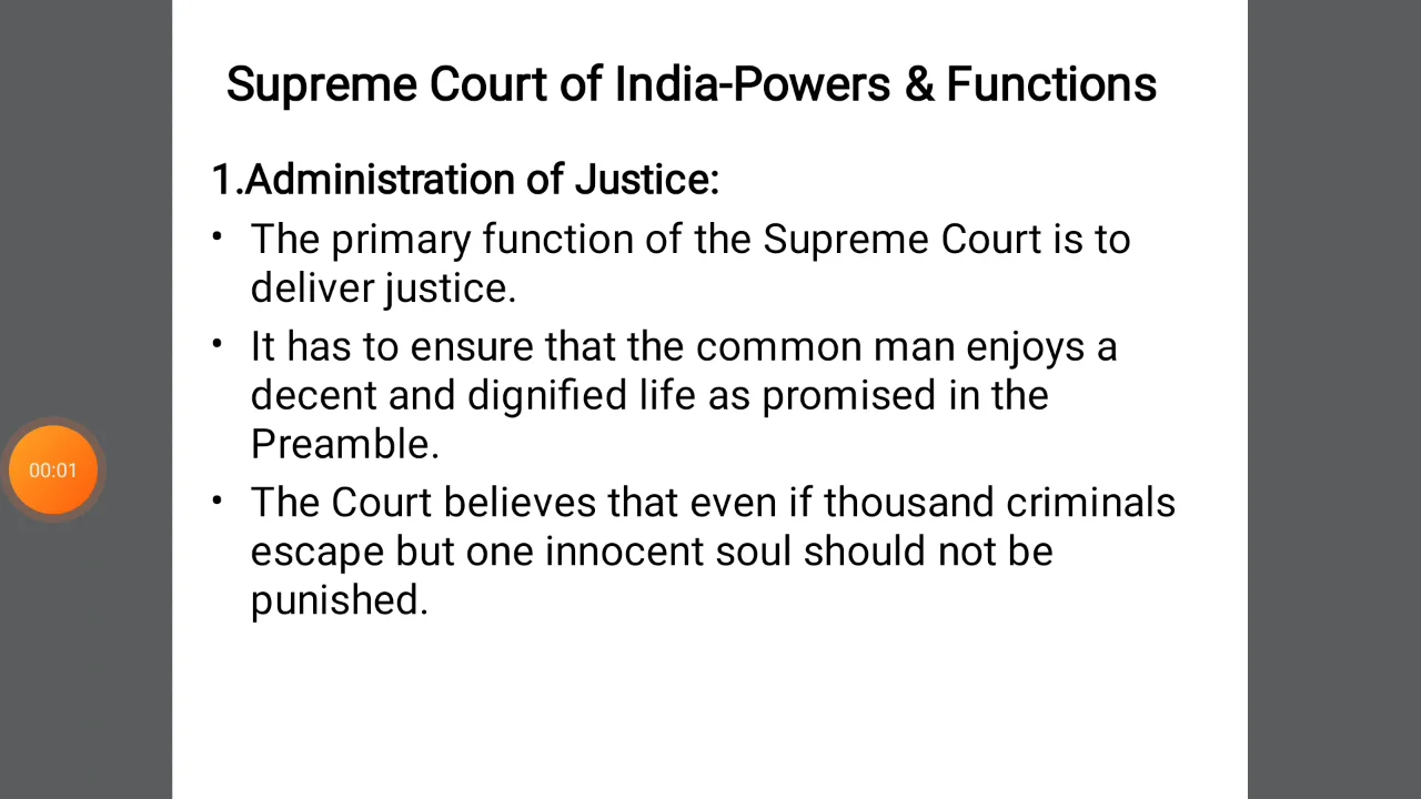 Functions of shop the supreme court