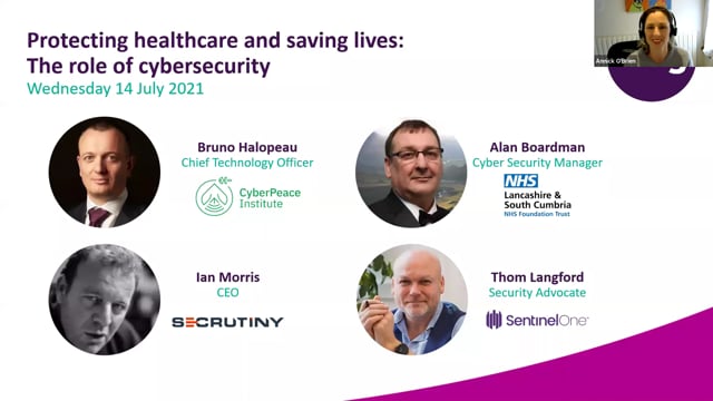 Wednesday 14 July 2021 - Protecting healthcare and saving lives: The role of cybersecurity