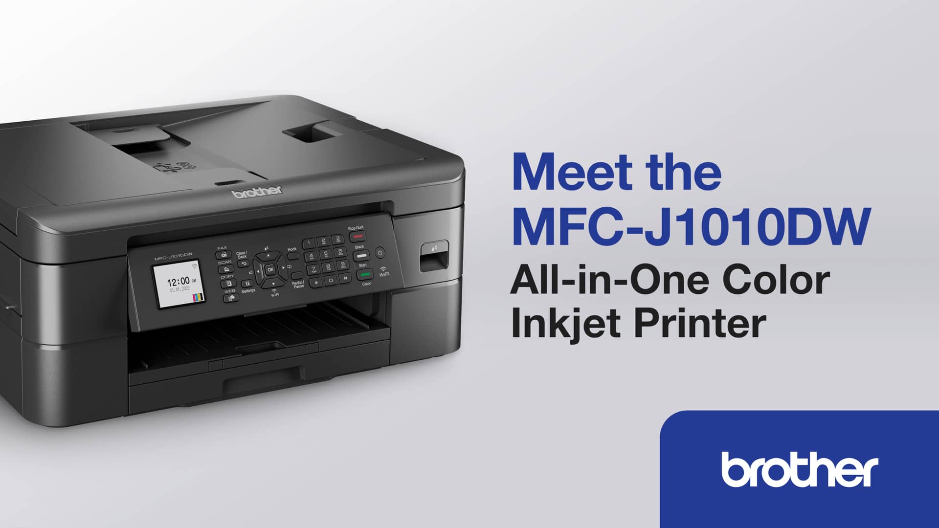 Brother MFCJ1010DW Wireless Color Inkjet AllinOne Printer with