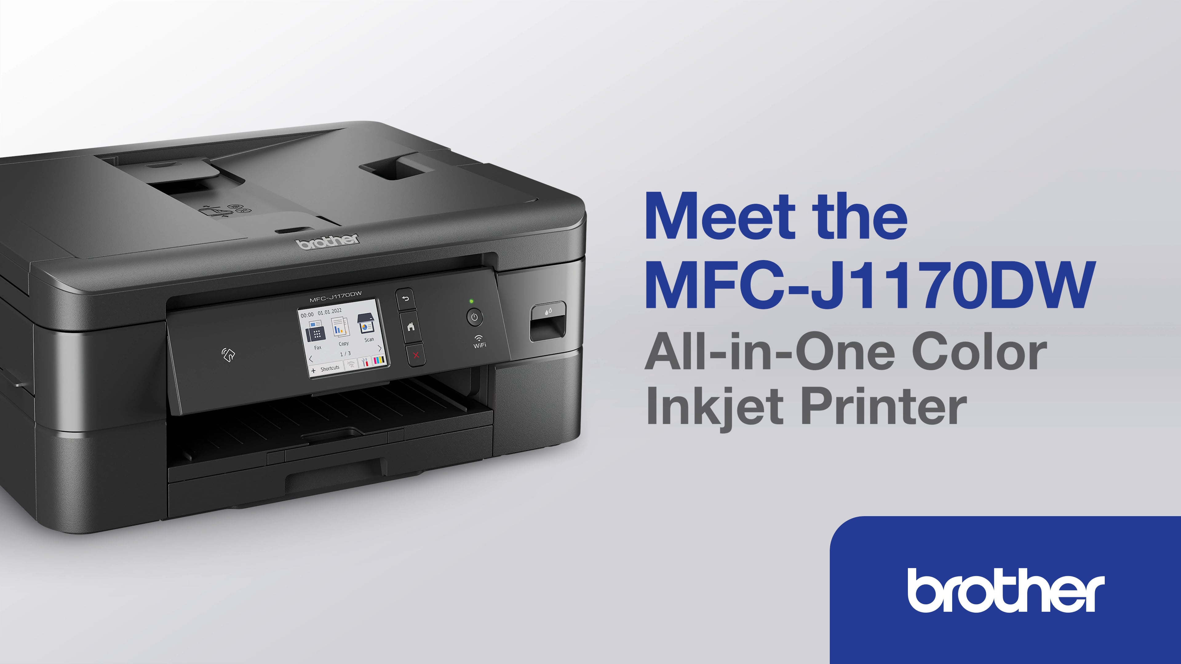 Brother MFCJ1170DW Wireless Color Inkjet AllinOne Printer with