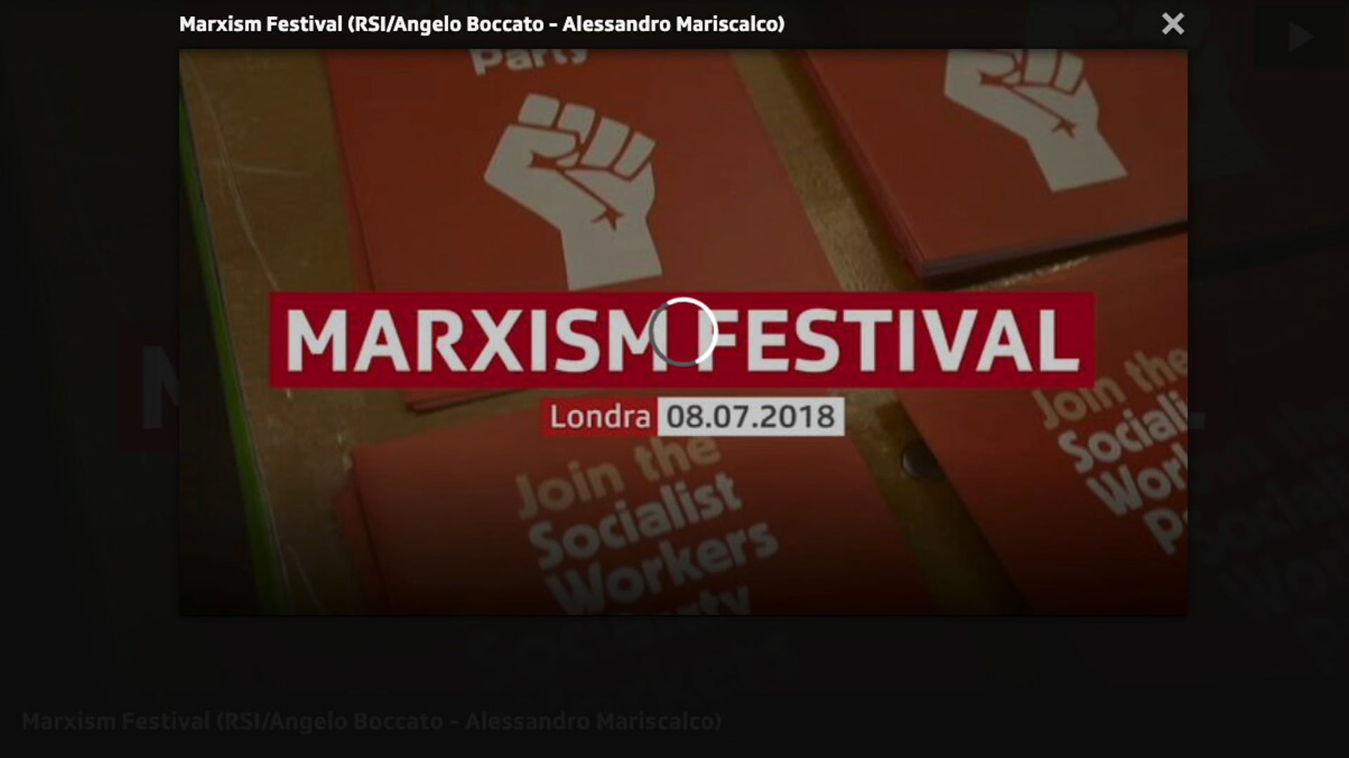 Marxism Festival 2018