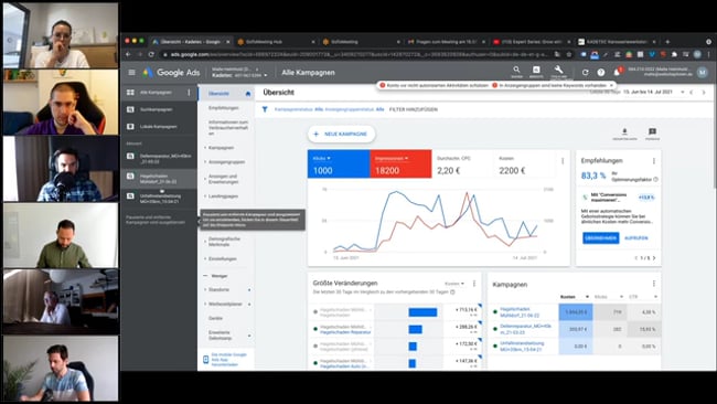 Google Ads Analyse mit Ausflug in Google Best Practice for Search 2021 mit Malte 15.07.21