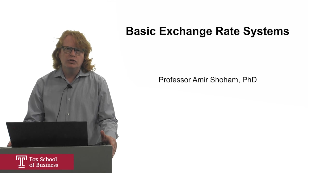 Basic Exchange Rate Systems