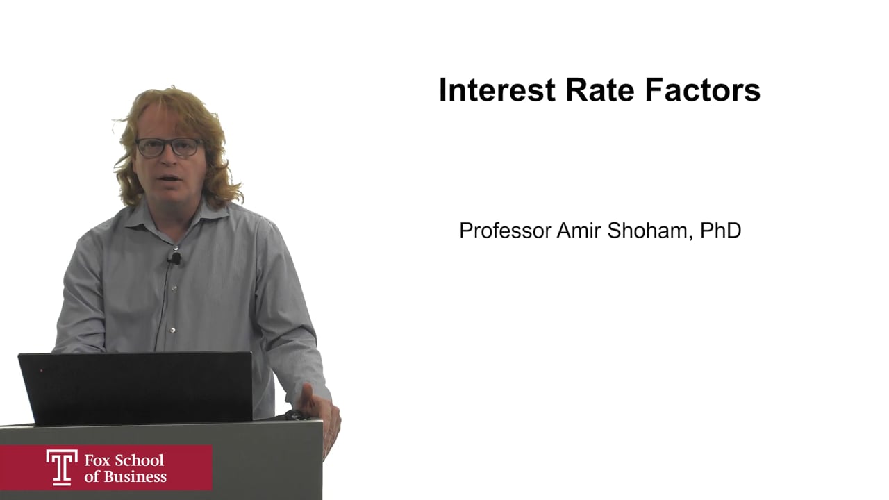 Interest Rate Factors