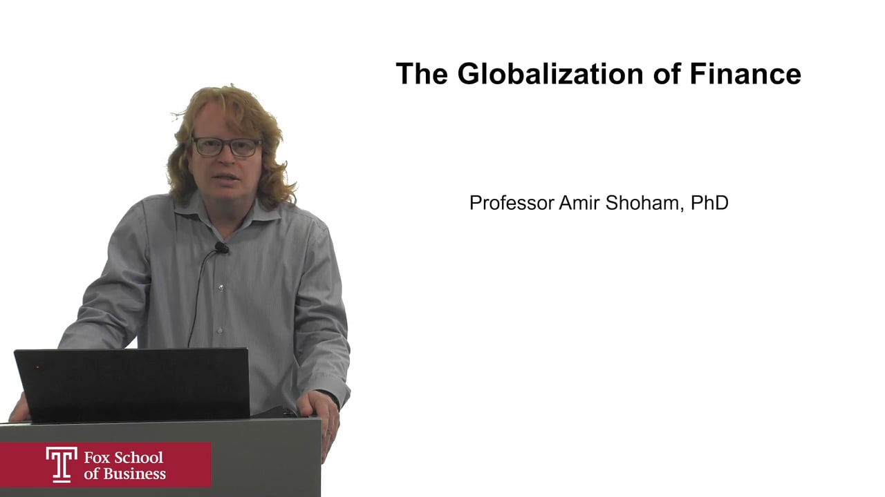 The Globalization of Finance
