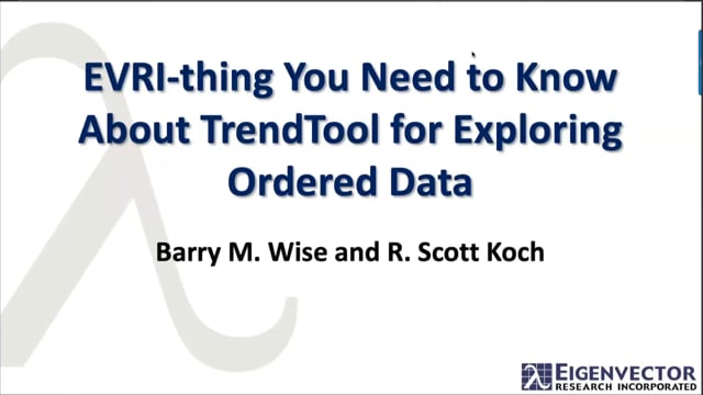 EVRI-thing You Need to Know About TrendTool for Exploring Ordered Data