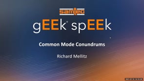 Webinar: Common Mode Conundrums
