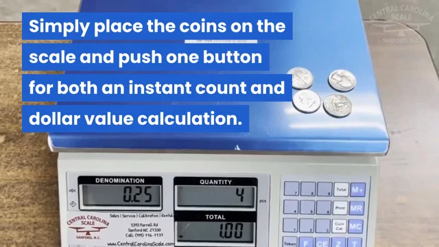 Count Coins Scale Laundry Quarters Weigh