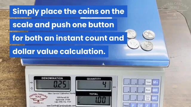 Coin Counting Scale count quarters dimes nickels with ease