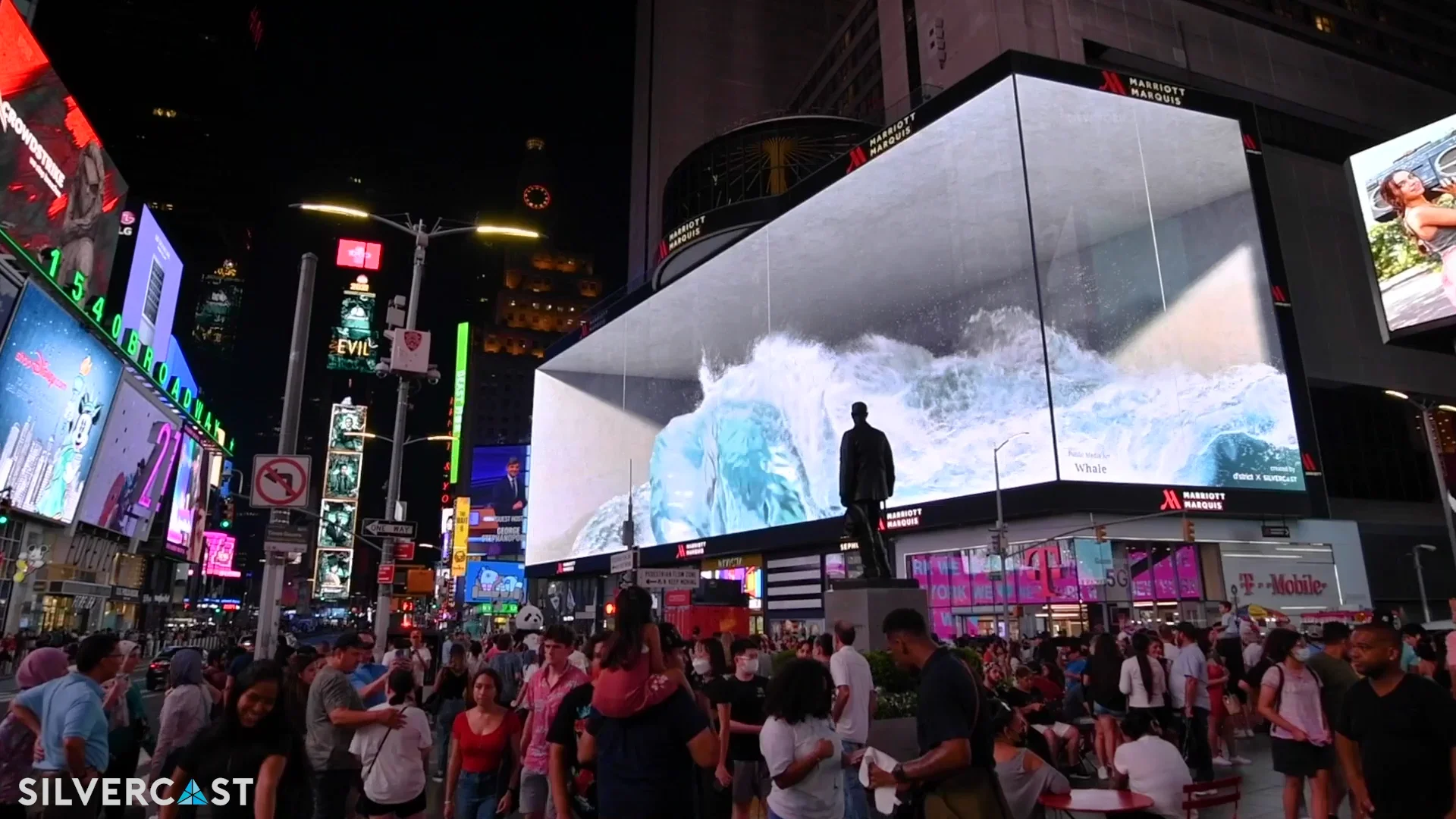 Giant wave '3D' LED illusion travels to Times Square | AV Magazine