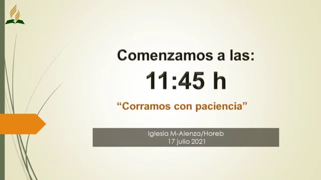 Corramos con paciencia