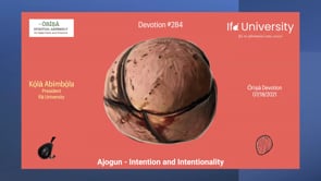 #284 Ajogun- Intention and Intentionality