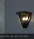 Video Livia Modern Wall Light Outdoor - 1xE27 - IP44 - Black