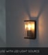 Video Claire Modern Wall Lantern Light Outdoor - 1xE27 - IP54 - Anthracite