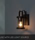 Video Lindelo Cottage Wall Lantern Light Outdoor - 1xE27 - IP23 - Black