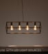 Video Fabian Modern Bar Pendant Light - 4xE27 - Black