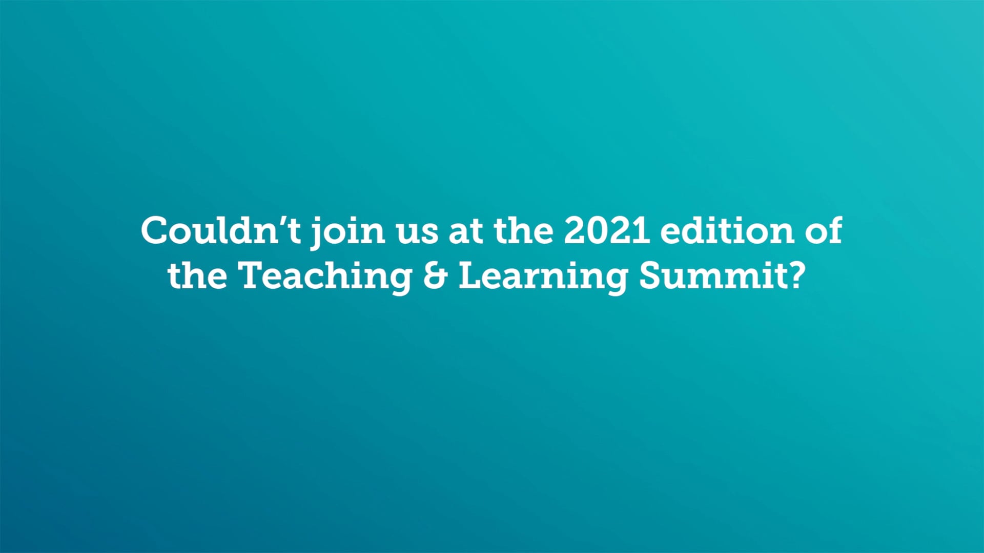 Watch The Teaching & Learning Summit 2021 Online | Vimeo On Demand on Vimeo