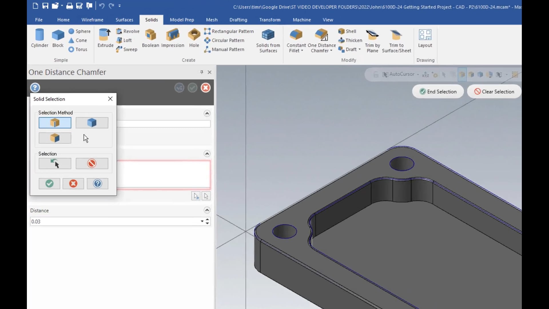 Getting Started Project - CAD - P2