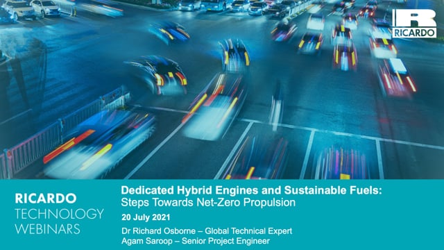 Dedicated hybrid engines with sustainable fuels: steps towards net-zero propulsion