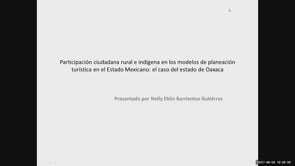 Participación ciudadana rural e indígena en los modelos de planeación turística en el Estado Mexicano